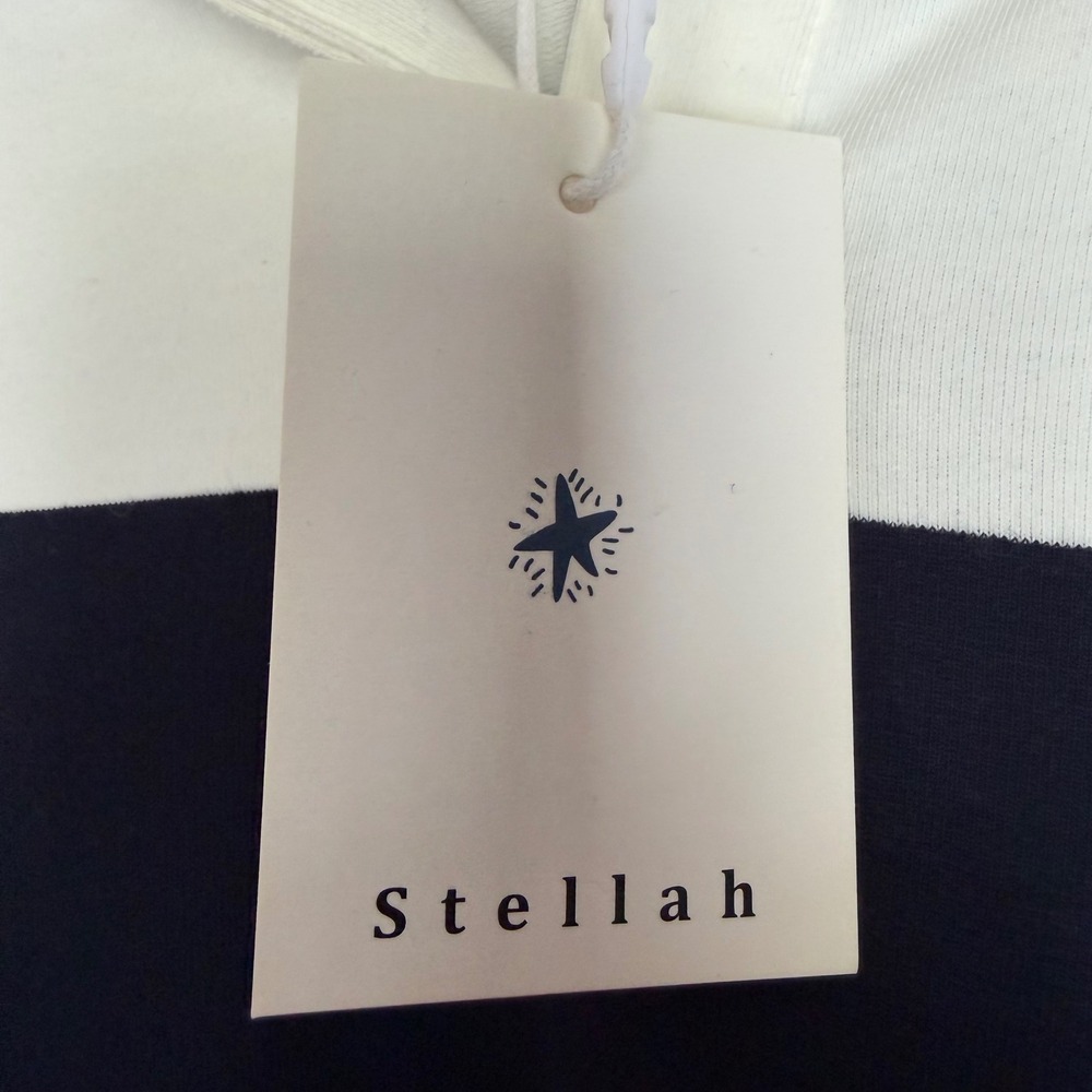 Stellah Polo Mini Dress Brighton Preppy Nautical Stripe Petite Coastal XSP NWT - Picture 7 of 9